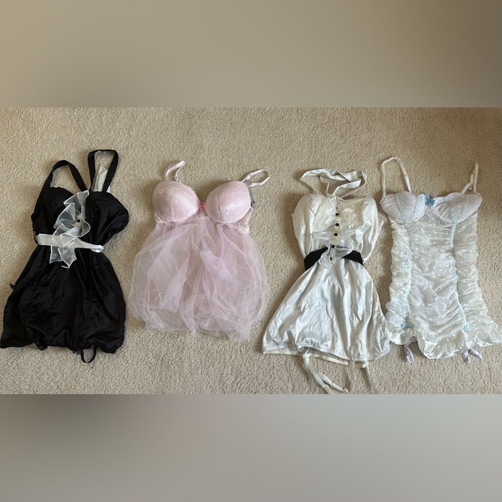 4 new baby doll chemise